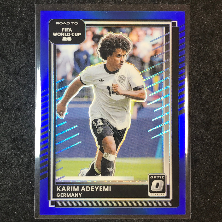 2025-26 Donruss Road to FIFA World Cup KARIM ADEYEMI Optic Blue 3/75 #31
