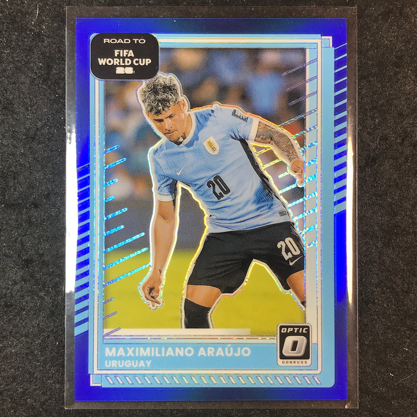2025-26 Donruss Road to FIFA World Cup MAXIMILIANO ARAUJO Optic Blue 57/75 #48