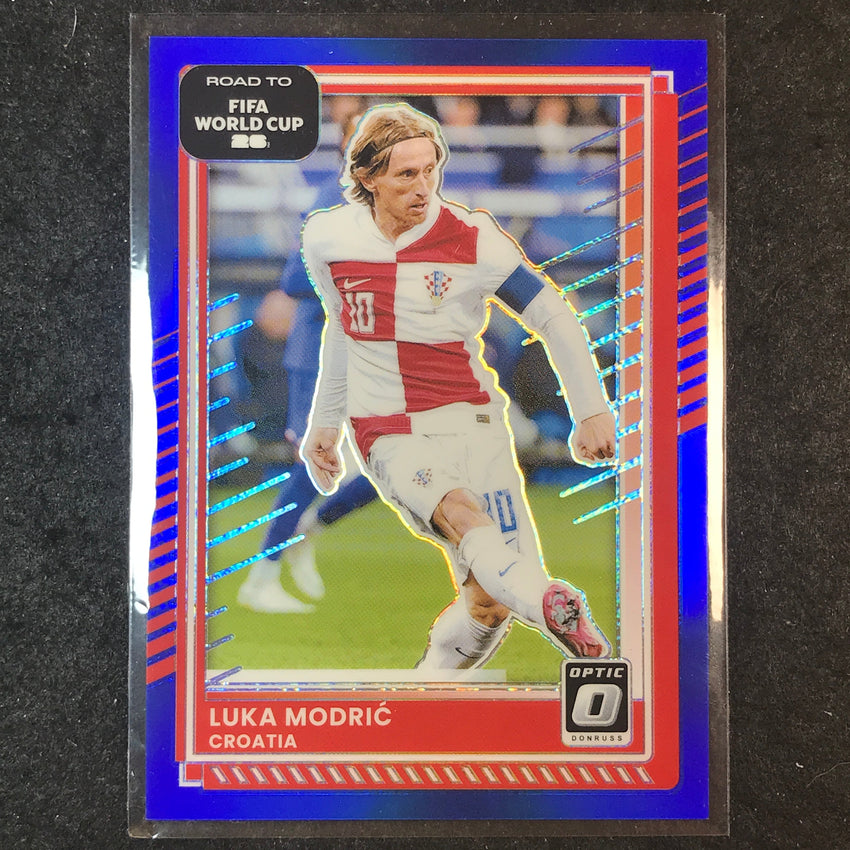 2025-26 Donruss Road to FIFA World Cup LUKA MODRIC Optic Blue 62/75 #61