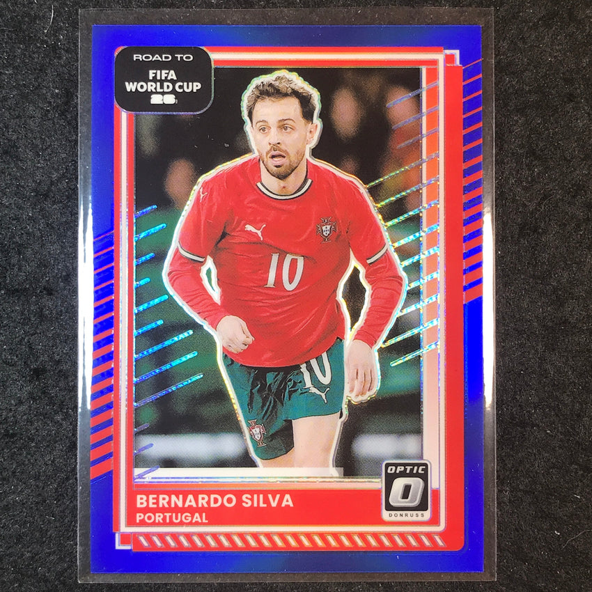 2025-26 Donruss Road to FIFA World Cup BERNARDO SILVA Optic Blue 58/75 #85