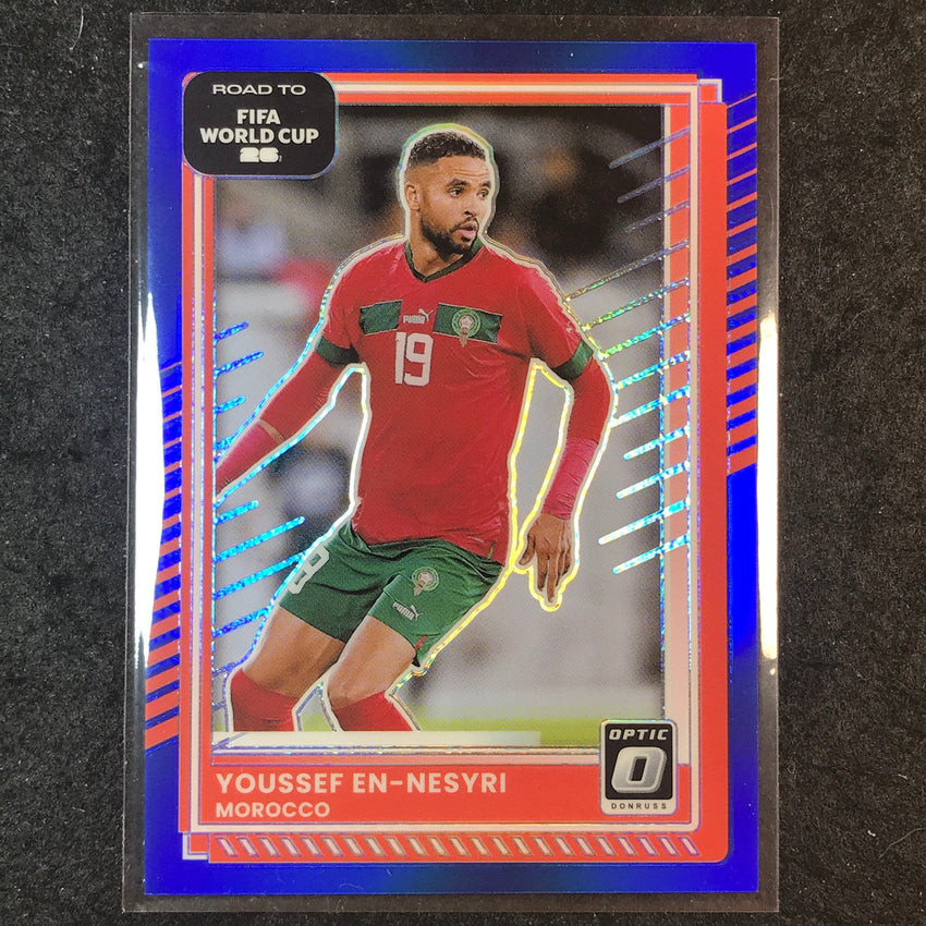 2025-26 Donruss Road to FIFA World Cup YOUSSEF EN-NESYRI Optic Blue 74/75 #100