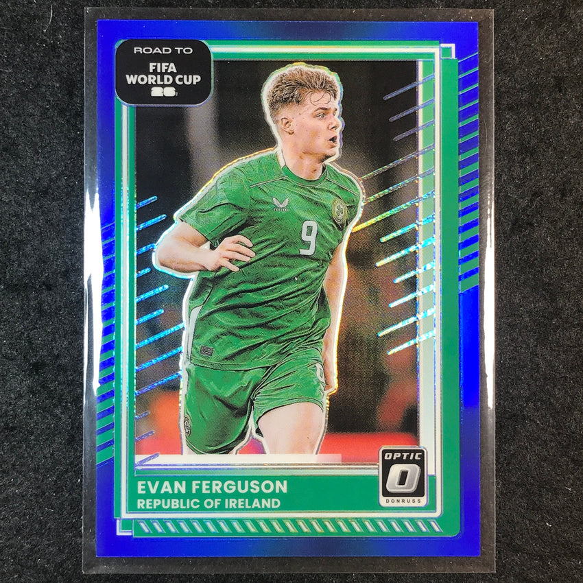 2025-26 Donruss Road to FIFA World Cup EVAN FERGUSON Optic Blue 35/75 #174
