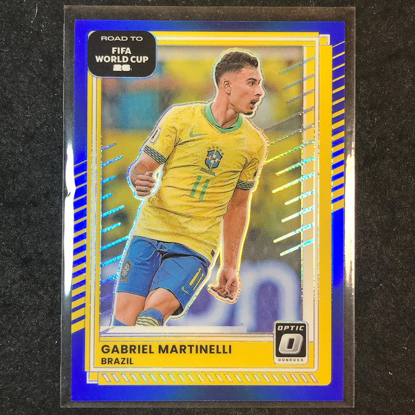 2025-26 Donruss Road to FIFA World Cup GABRIEL MARTINELLI Optic Blue 36/75 #184