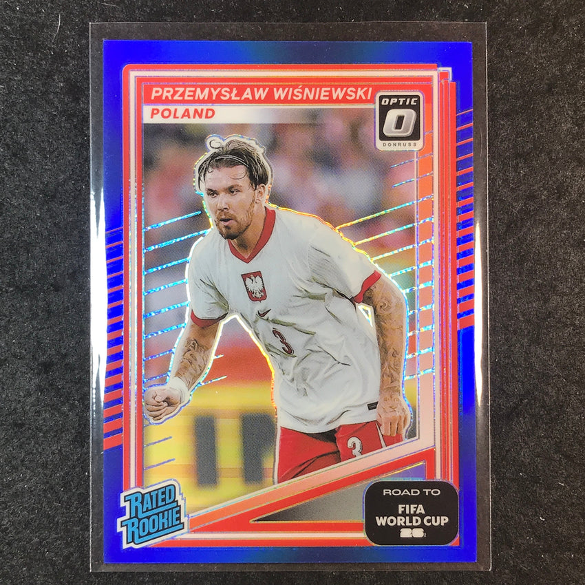 2025-26 Donruss Road to World Cup PRZEMYSLAW WISNIEWSKI Rookie Optic Blue 52/75