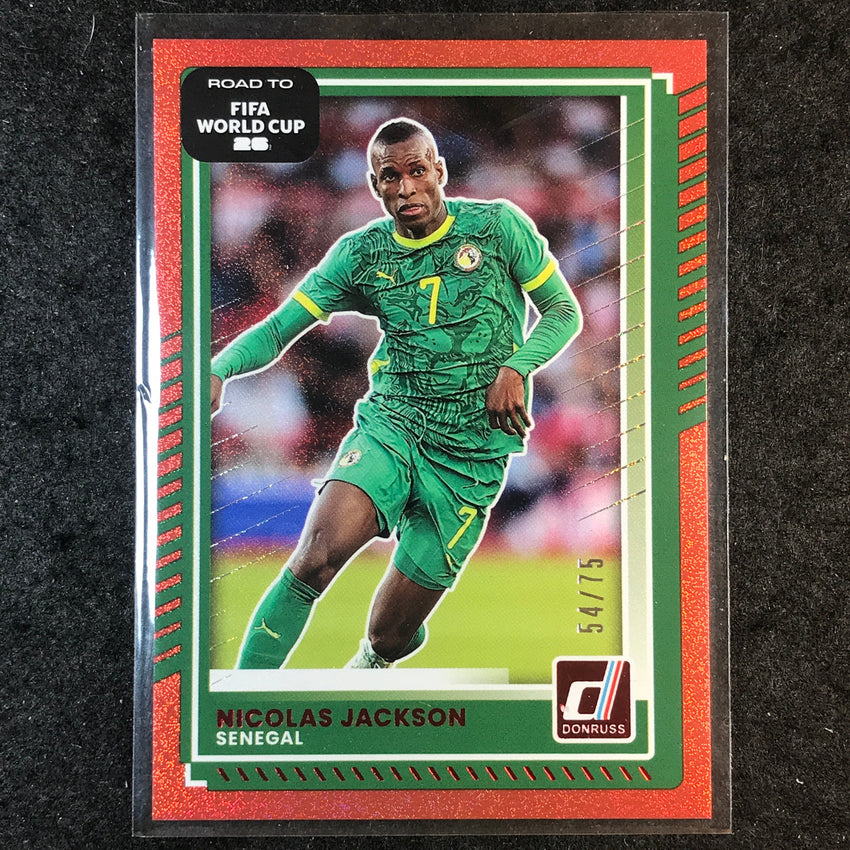 2025-26 Donruss Road to FIFA World Cup NICOLAS JACKSON Base Red 54/75 #6