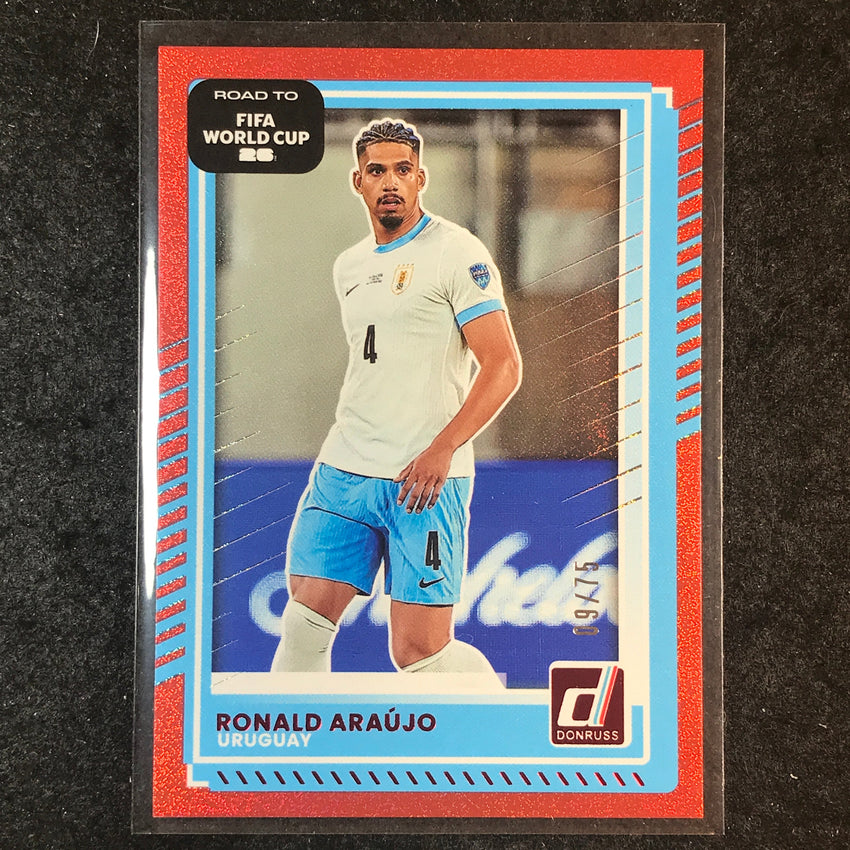 2025-26 Donruss Road to FIFA World Cup RONALD ARAUJO Base Red 9/75 #51