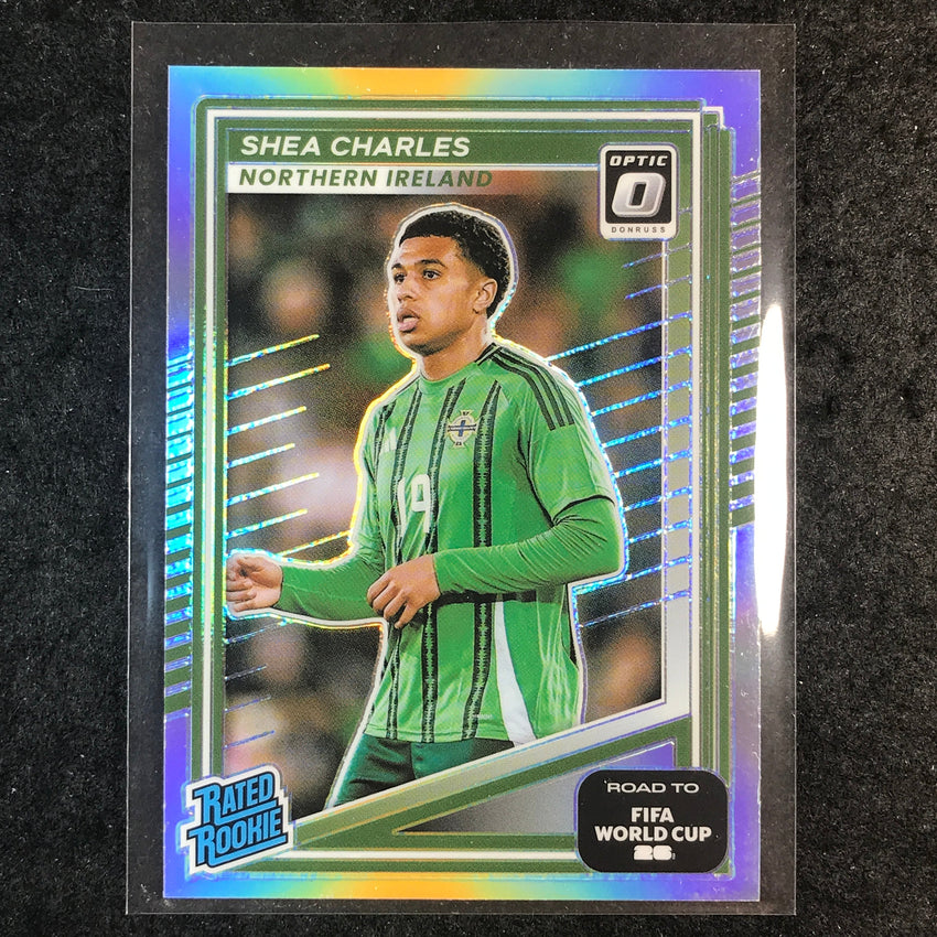 2025-26 Donruss Road to FIFA World Cup SHEA CHARLES Rated Rookie Optic Holo #222
