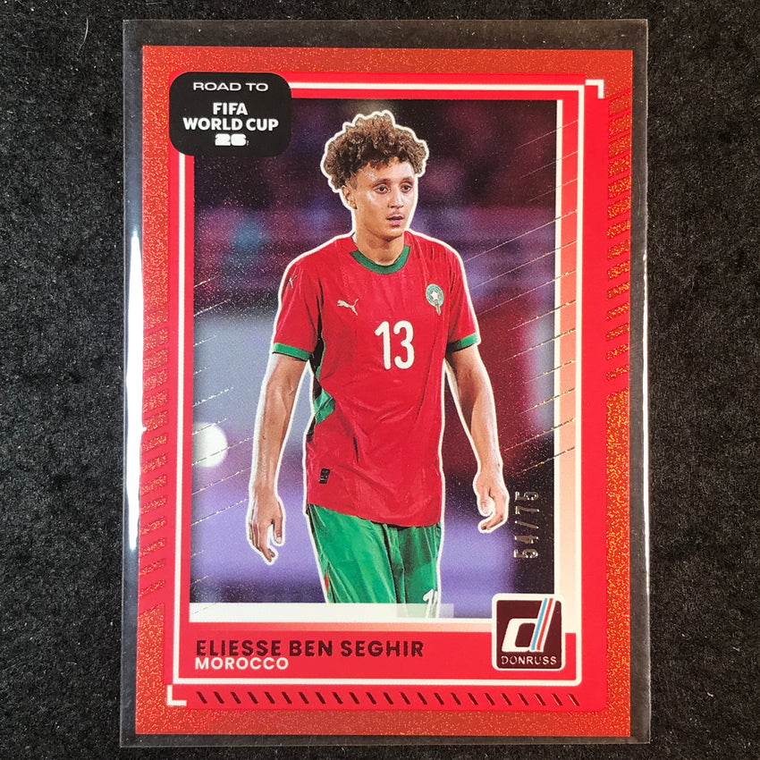 2025-26 Donruss Road to FIFA World Cup ELIESSE BEN SEGHIR Base Red 54/75 #98
