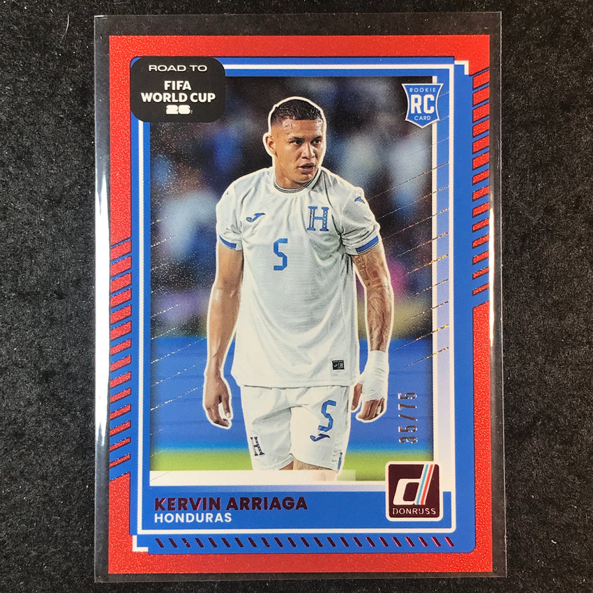 2025-26 Donruss Road to FIFA World Cup KERVIN ARRIAGA Rookie Base Red 35/75 #109