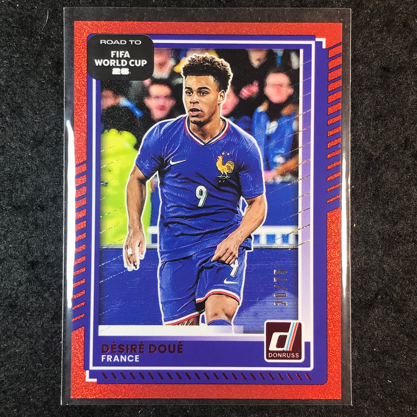 2025-26 Donruss Road to FIFA World Cup DESIRE DOUE Base Red 20/75 #143