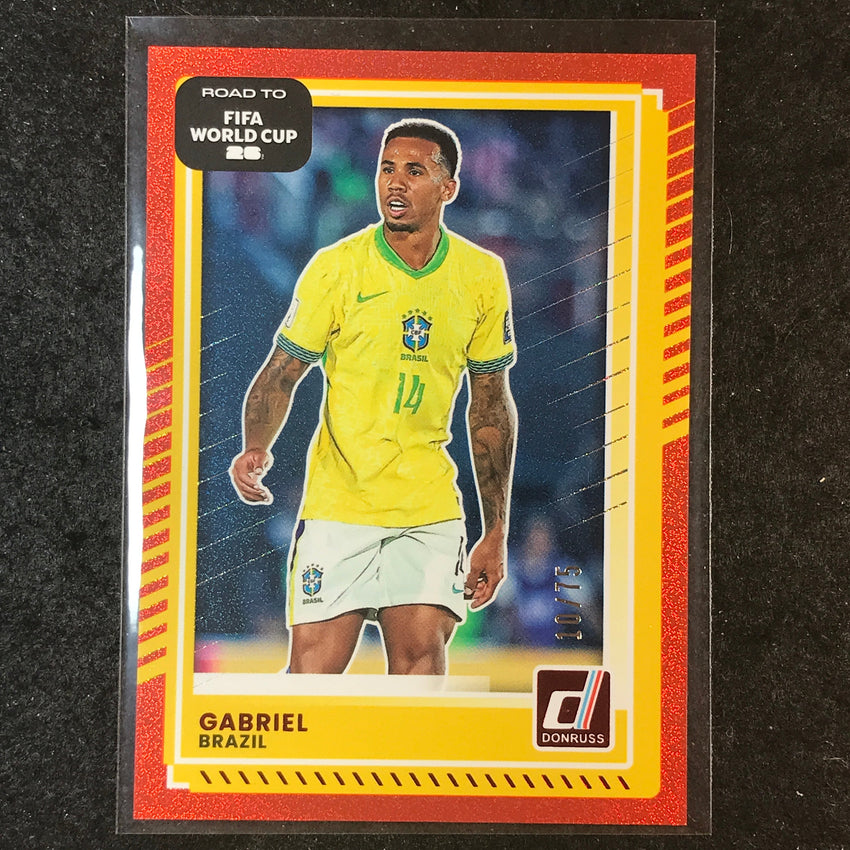 2025-26 Donruss Road to FIFA World Cup GABRIEL Base Red 10/75 #180