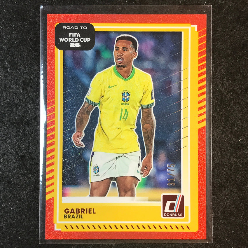 2025-26 Donruss Road to FIFA World Cup GABRIEL Base Red 31/75 #180