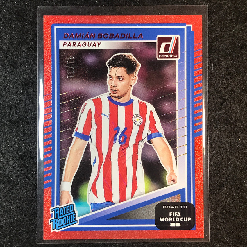 2025-26 Donruss Road to World Cup DAMIAN BOBADILLA Rated Rookie Red 71/75 #225