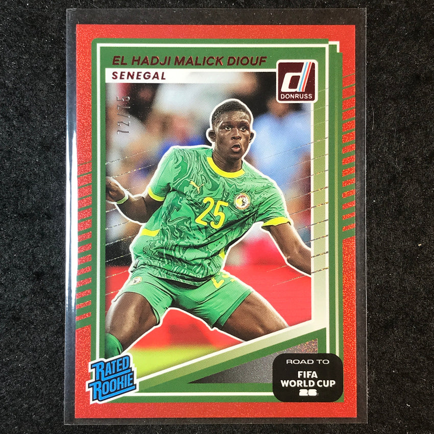 2025-26 Donruss Road to World Cup HADJI MALICK DIOUF Rated Rookie Red 72/75 #236