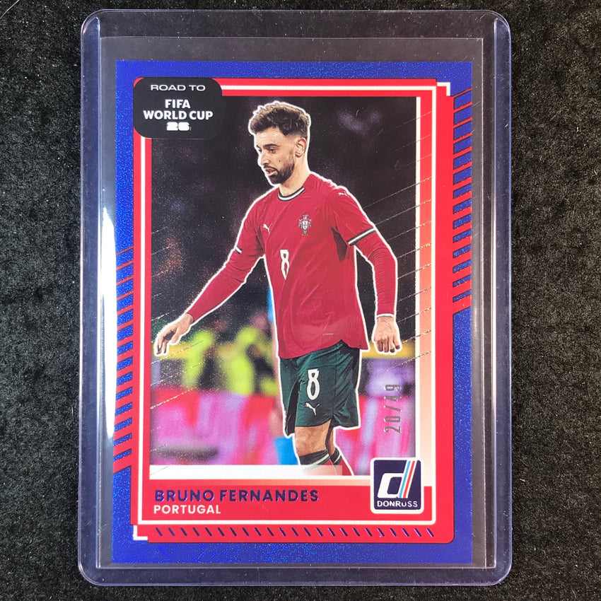 2025-26 Donruss Road to FIFA World Cup BRUNO FERNANDES Base Blue 20/49 #90
