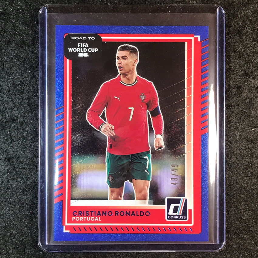 2025-26 Donruss Road to FIFA World Cup CRISTIANO RONALDO Base Blue 48/49 #91