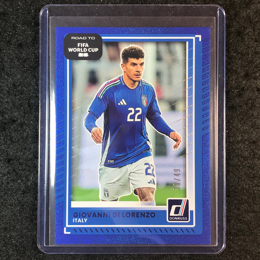 2025-26 Donruss Road to FIFA World Cup GIOVANNI DI LORENZO Base Blue 38/49 #117