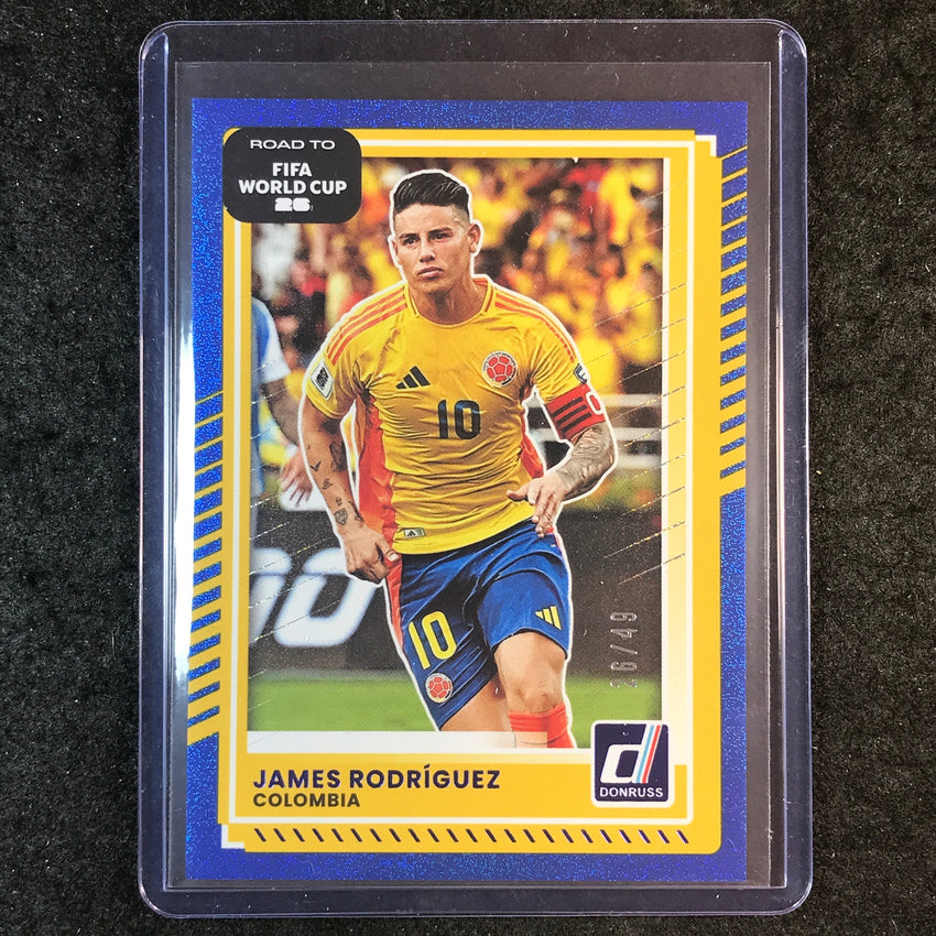 2025-26 Donruss Road to FIFA World Cup JAMES RODRIGUEZ Base Blue 26/49 #123