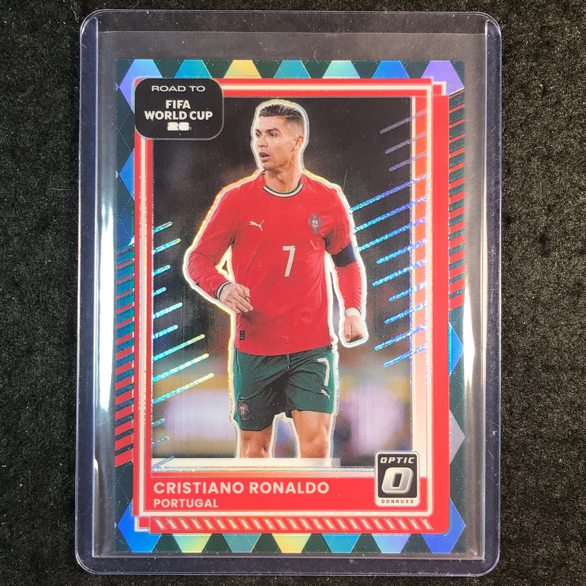 2025-26 Donruss Road to FIFA World Cup CRISTIANO RONALDO Optic Argyle #91