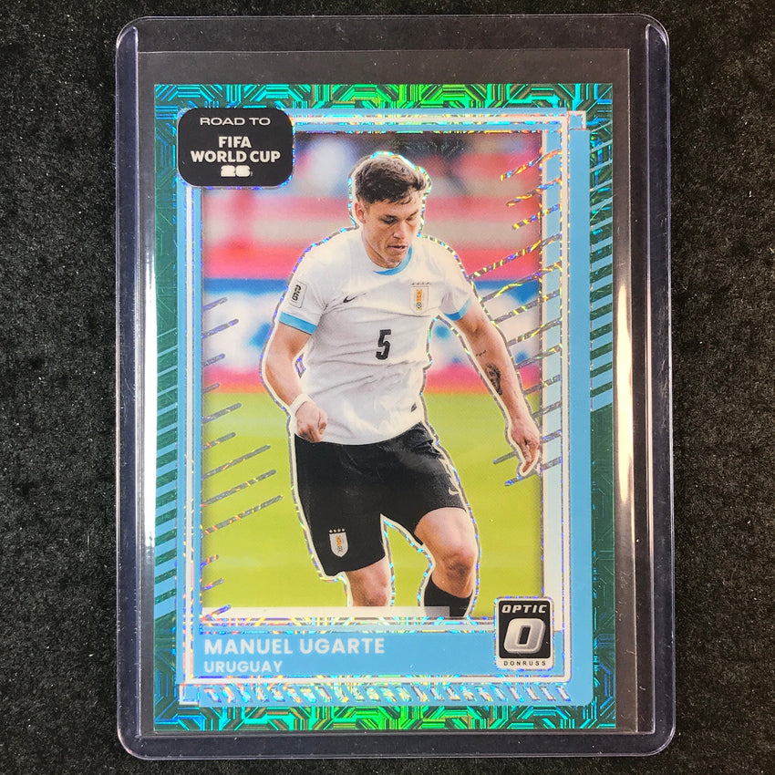 2025-26 Donruss Road to FIFA World Cup MANUEL UGARTE Optic Teal Mojo 30/49 #49