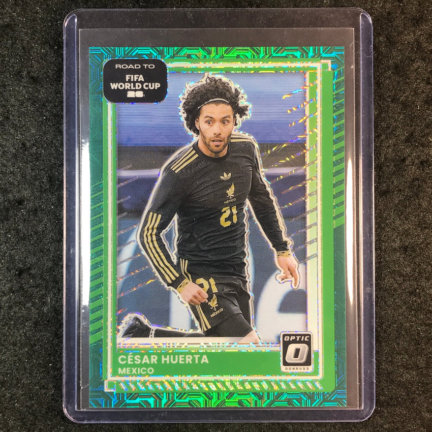 2025-26 Donruss Road to FIFA World Cup CESAR HUERTA Optic Teal Mojo 27/49 #77