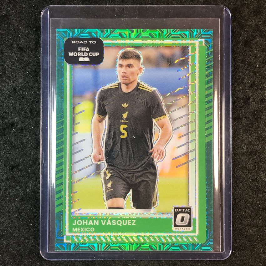 2025-26 Donruss Road to FIFA World Cup JOHAN VASQUEZ Optic Teal Mojo 17/49 #79