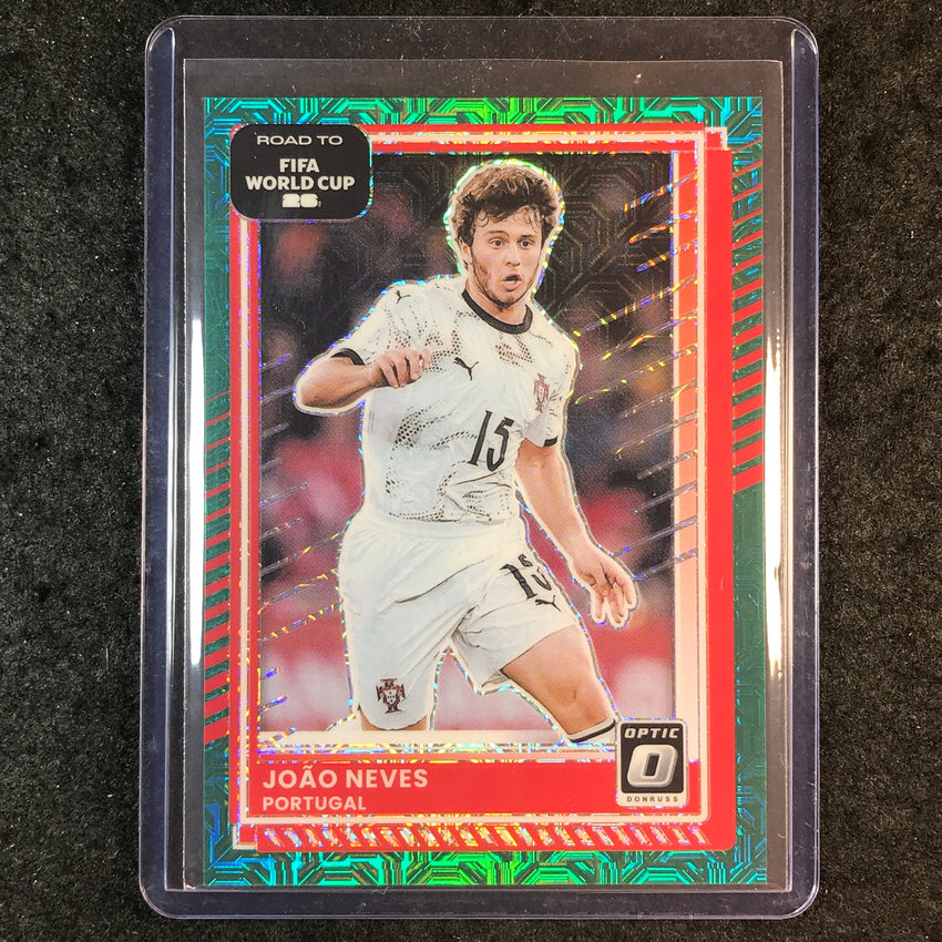 2025-26 Donruss Road to FIFA World Cup JOAO NEVES Optic Teal Mojo 18/49 #86