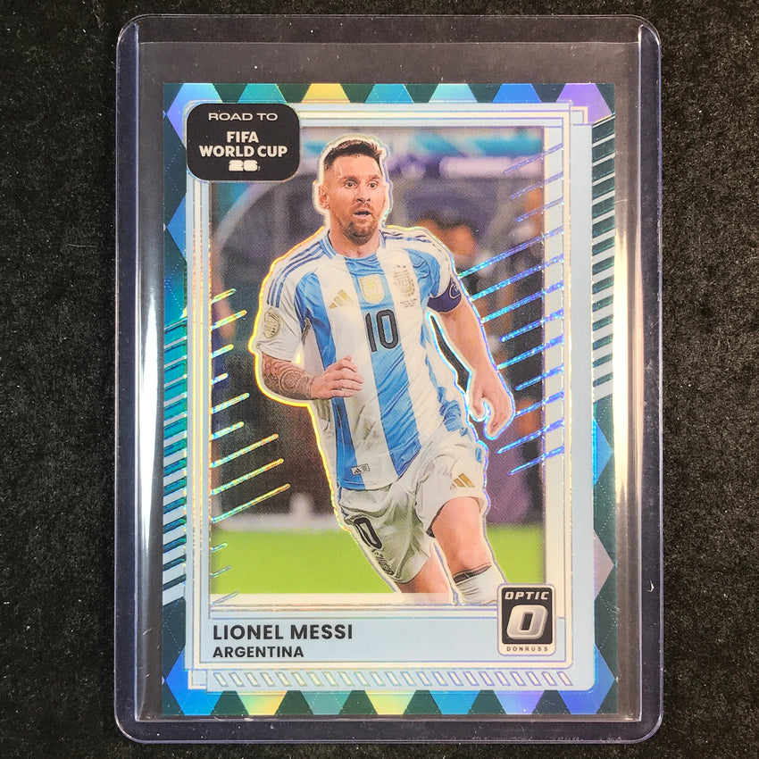 2025-26 Donruss Road to FIFA World Cup LIONEL MESSI Optic Argyle #154
