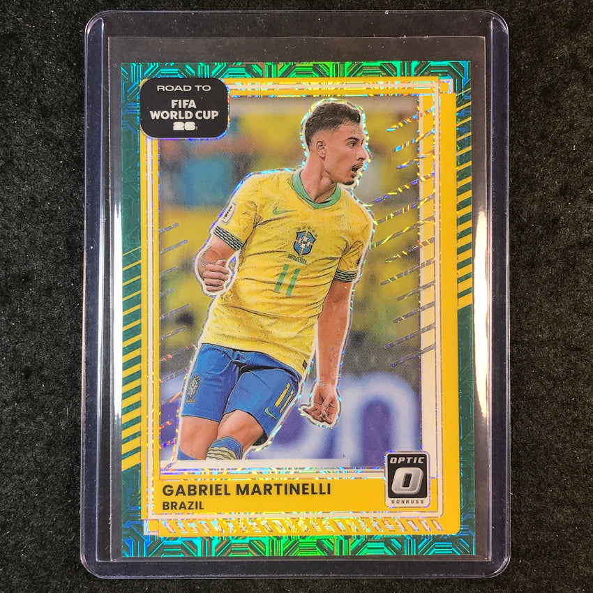 2025-26 Donruss Road to World Cup GABRIEL MARTINELLI Optic Teal Mojo 45/49 #184