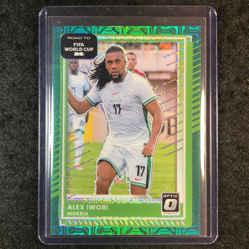 2025-26 Donruss Road to FIFA World Cup ALEX IWOBI Optic Teal Mojo 28/49 #193