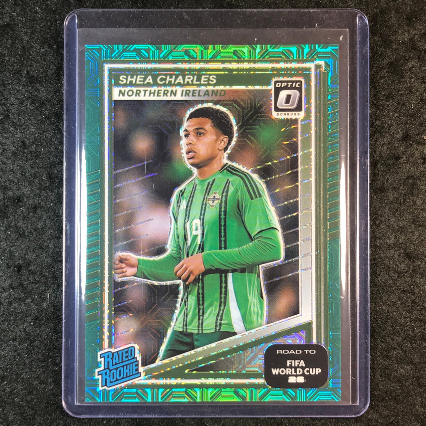 2025-26 Donruss Road to World Cup SHEA CHARLES Rookie Optic Teal Mojo 42/49 #222