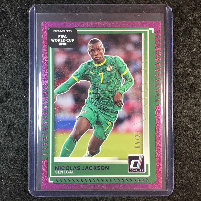 2025-26 Donruss Road to FIFA World Cup NICOLAS JACKSON Base Purple 5/25 #6