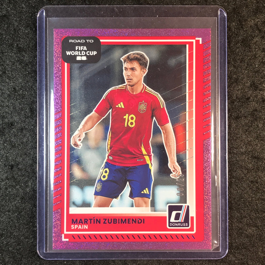 2025-26 Donruss Road to FIFA World Cup MARTIN ZUBIMENDI Base Purple 8/25 #14
