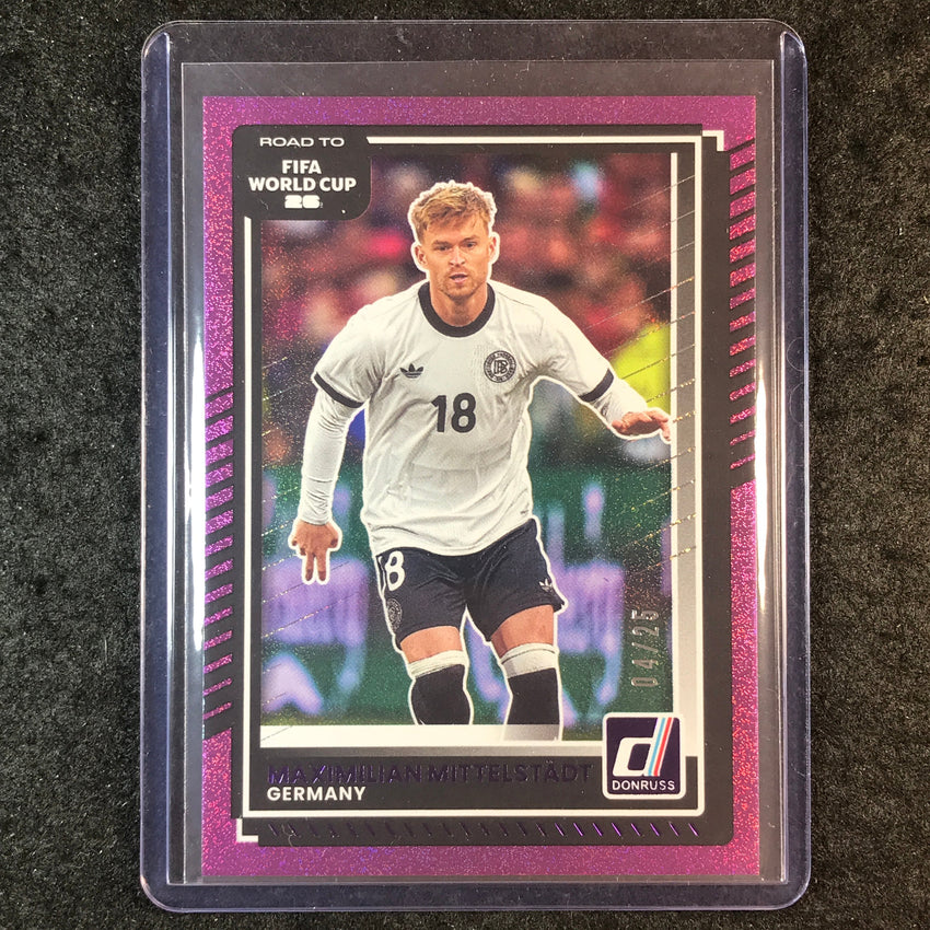 2025-26 Donruss Road to World Cup MAXIMILIAN MITTELSTADT Base Purple 4/25 #34