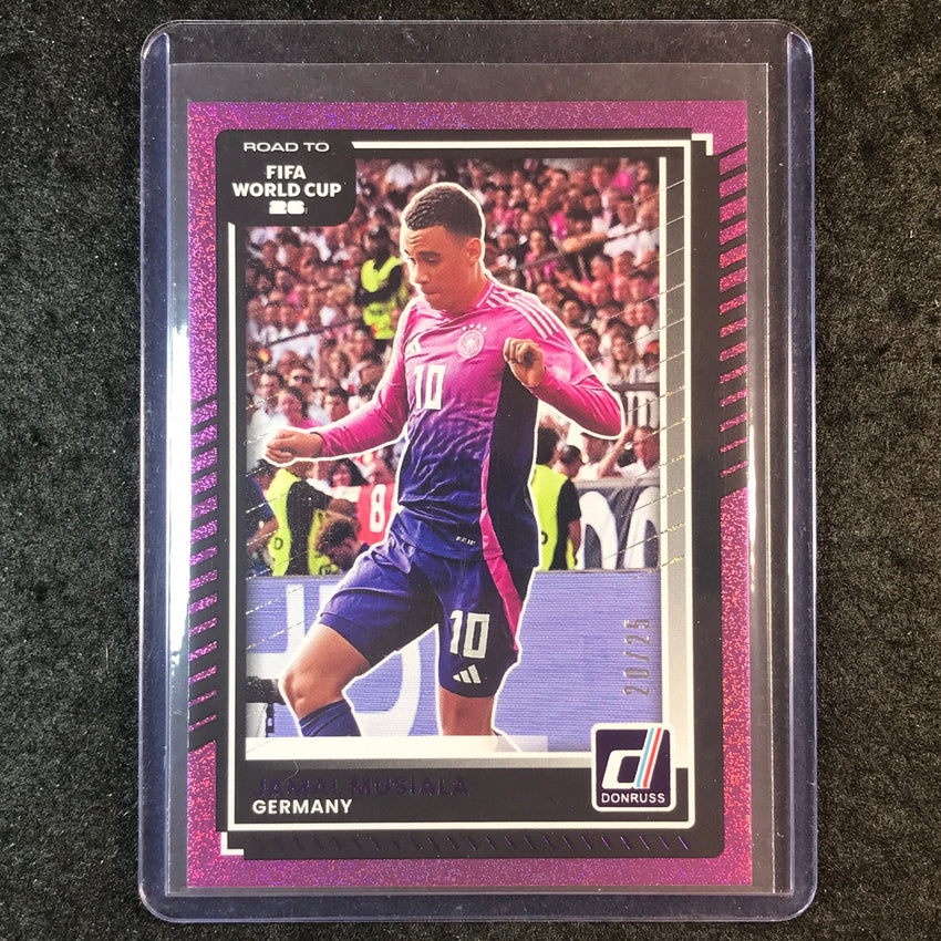 2025-26 Donruss Road to FIFA World Cup JAMAL MUSIALA Base Purple 20/25 #40