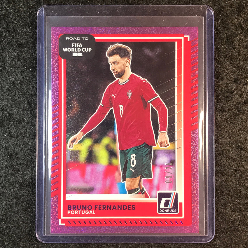 2025-26 Donruss Road to FIFA World Cup BRUNO FERNANDES Base Purple 9/25 #90