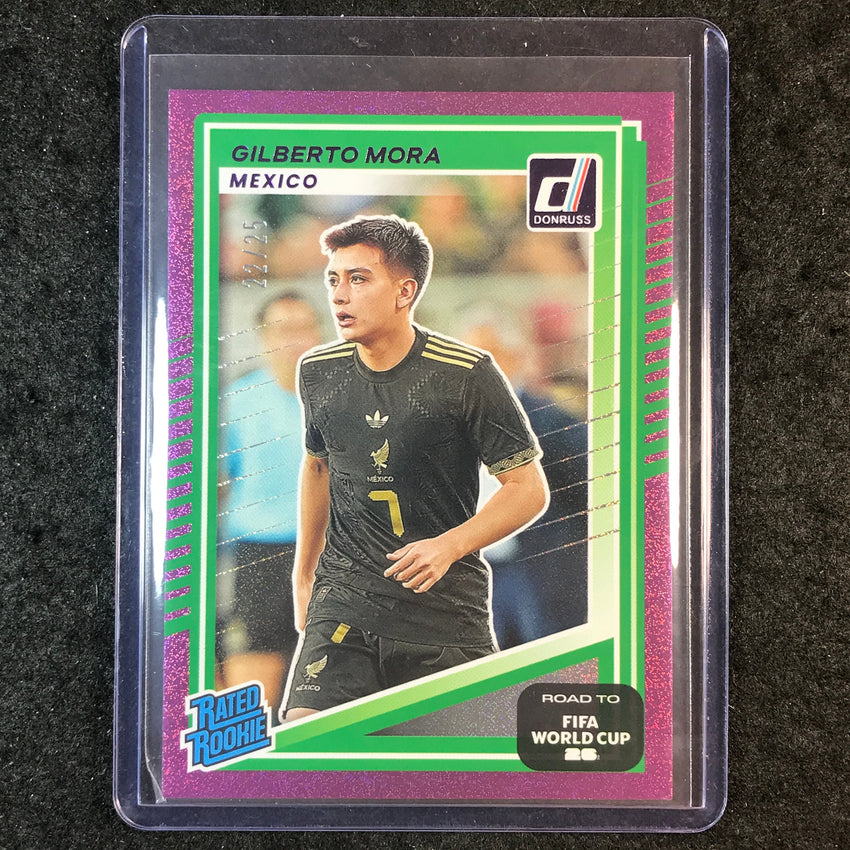 2025-26 Donruss Road to World Cup GILBERTO MORA Rated Rookie Purple 22/25 #214