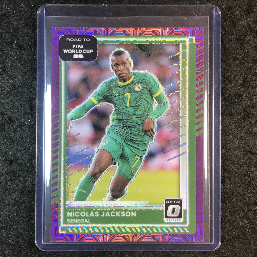 2025-26 Donruss Road to World Cup NICOLAS JACKSON Optic Purple Mojo 13/25 #6