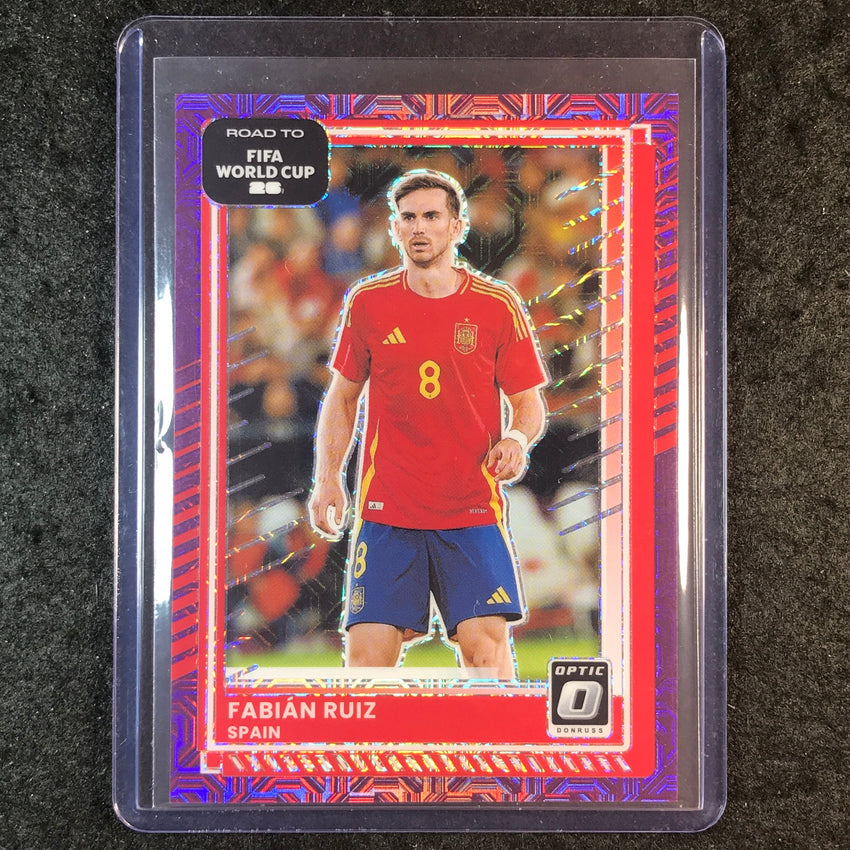 2025-26 Donruss Road to FIFA World Cup FABIAN RUIZ Optic Purple Mojo 7/25 #17