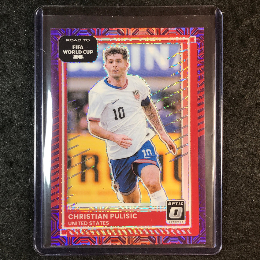 2025-26 Donruss Road to World Cup CHRISTIAN PULISIC Optic Purple Mojo 11/25 #25