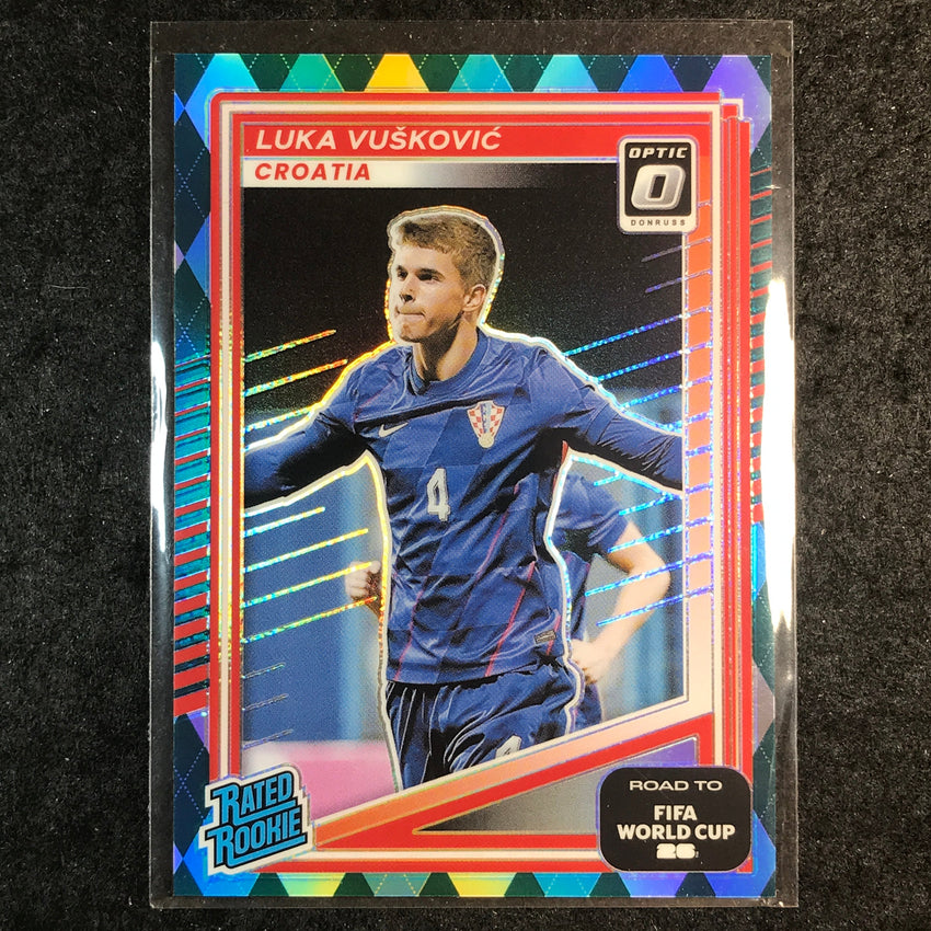 2025-26 Donruss Road to World Cup LUKA VUSKOVIC Rated Rookie Optic Argyle #215