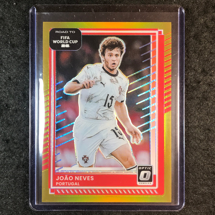 2025-26 Donruss Road to FIFA World Cup JOAO NEVES Optic Gold 8/10 #86