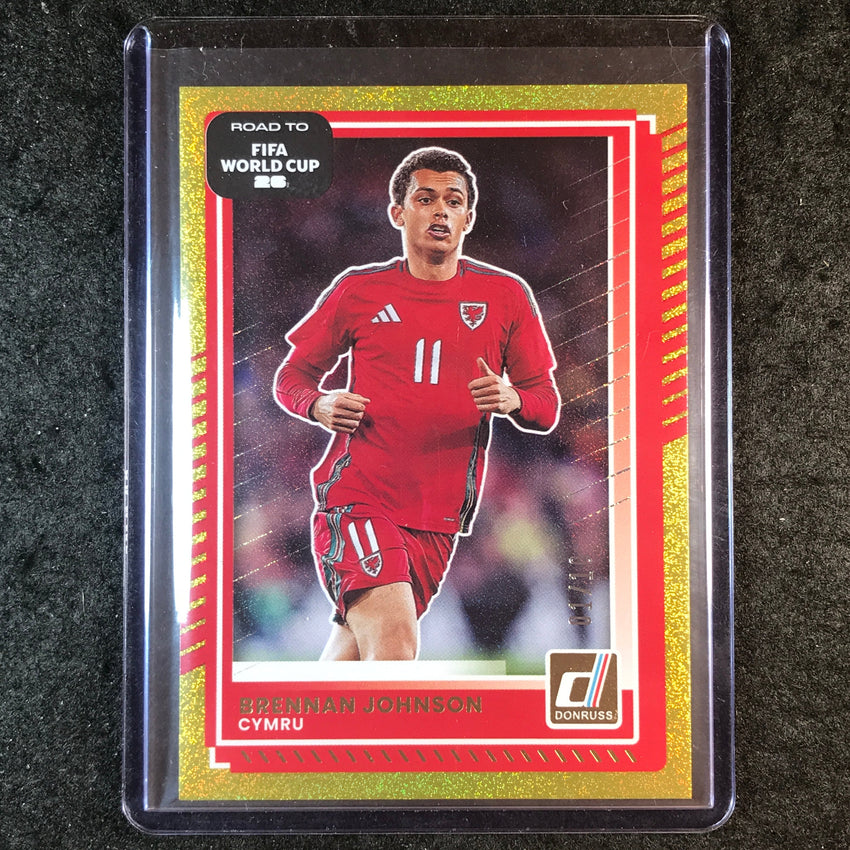 2025-26 Donruss Road to FIFA World Cup BRENNAN JOHNSON Base Gold 1/10 #1