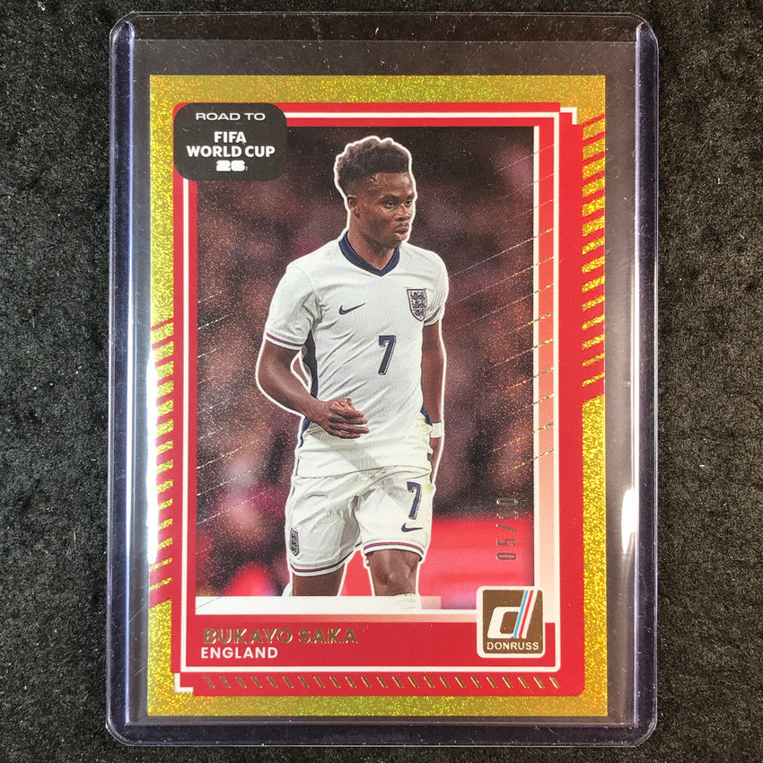 2025-26 Donruss Road to FIFA World Cup BUKAYO SAKA Base Gold 5/10 #65
