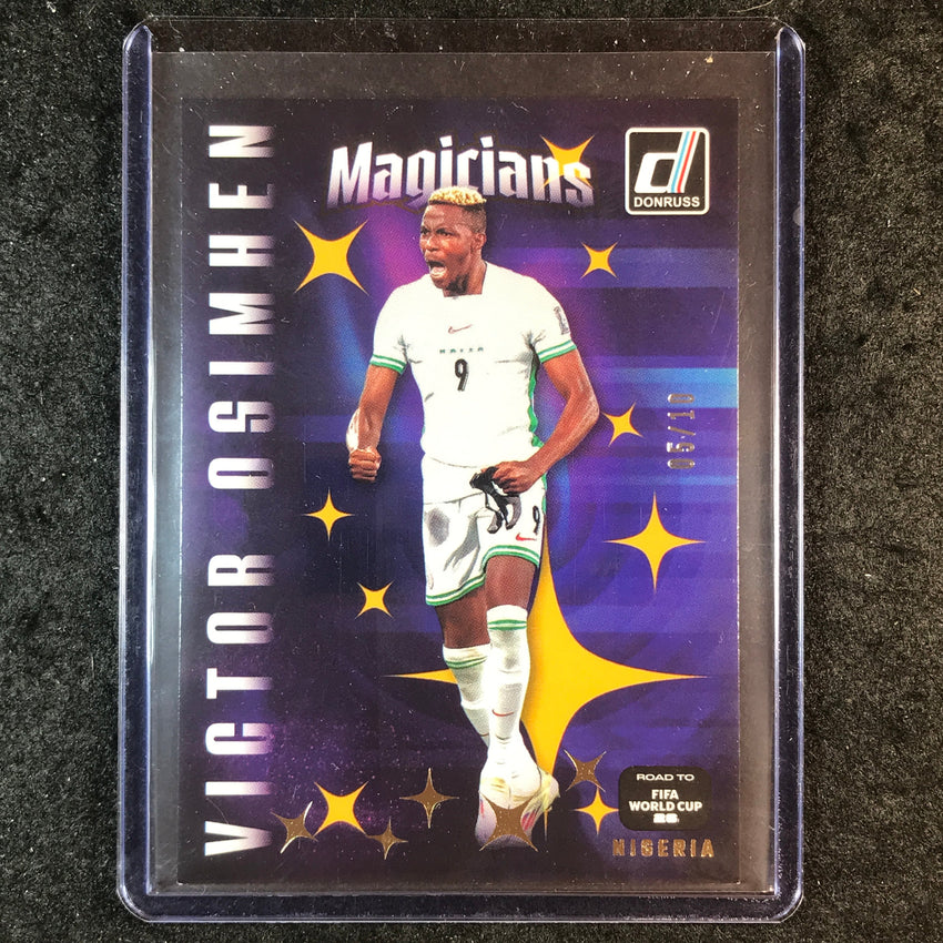 2025-26 Donruss Road to FIFA World Cup VICTOR OSIMHEN Magicians Gold 5/10 #14