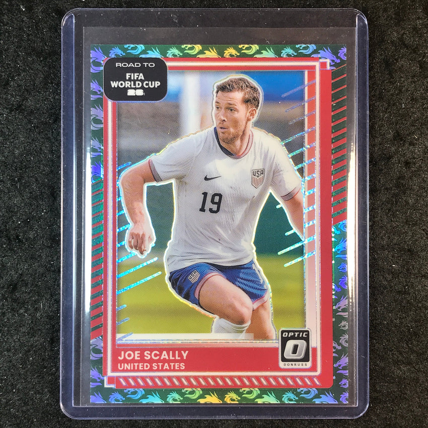 2025-26 Donruss Road to FIFA World Cup JOE SCALLY Optic Dragon 3/8 #23