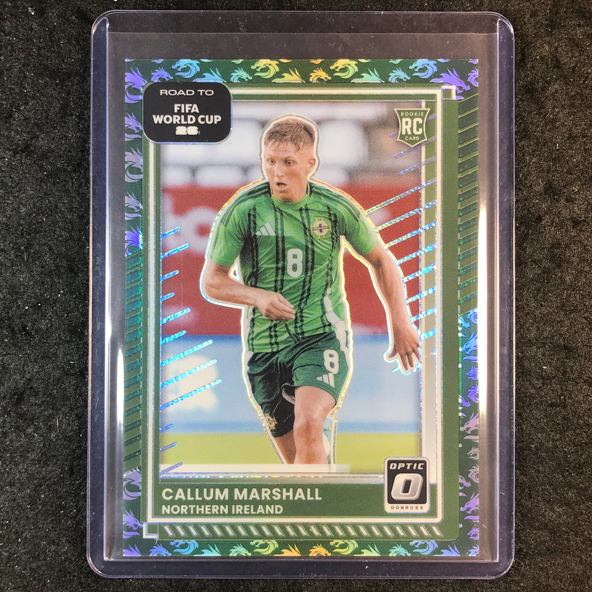 2025-26 Donruss Road to World Cup CALLUM MARSHALL Rookie Optic Dragon 7/8 #47