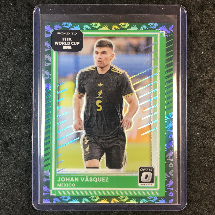 2025-26 Donruss Road to FIFA World Cup JOHAN VASQUEZ Optic Dragon 5/8 #79