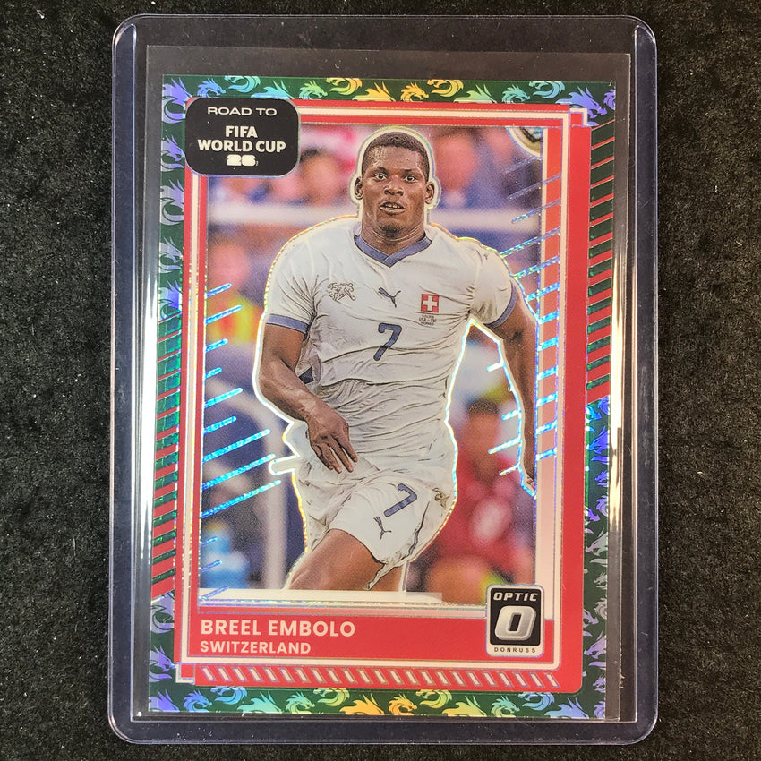 2025-26 Donruss Road to FIFA World Cup BREEL EMBOLO Optic Dragon 8/8 #178