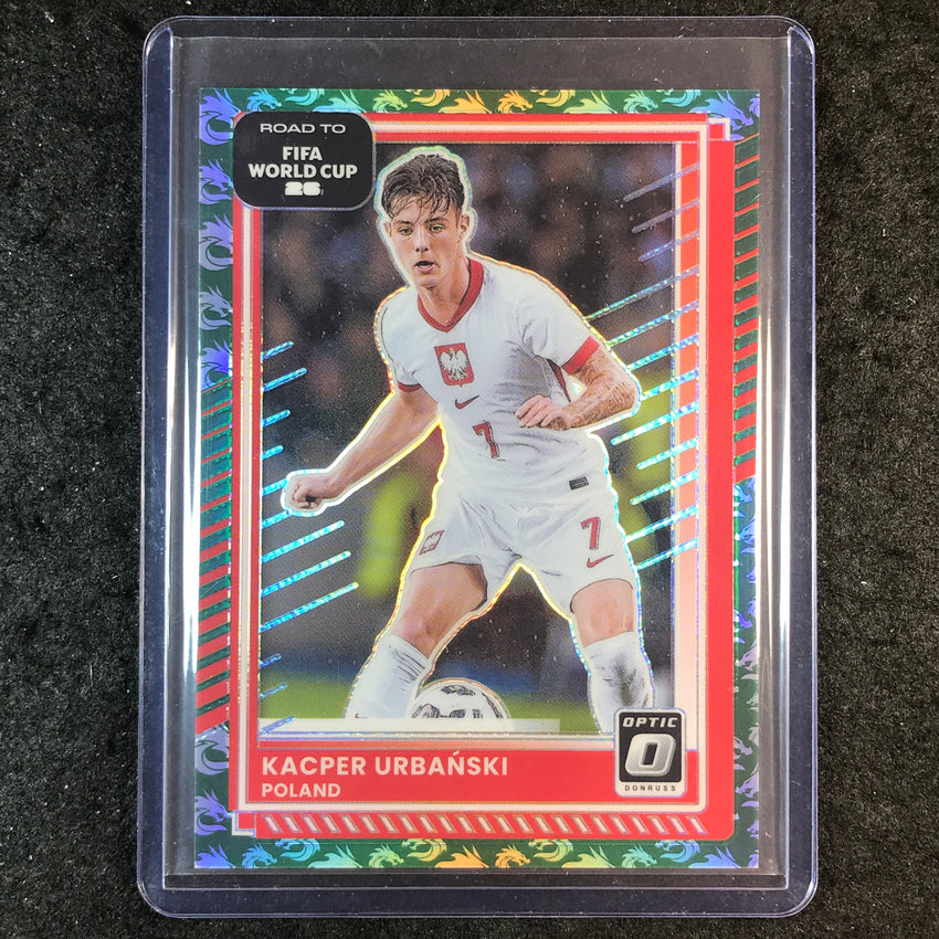 2025-26 Donruss Road to FIFA World Cup KACPER URBANSKI Optic Dragon 3/8 #198